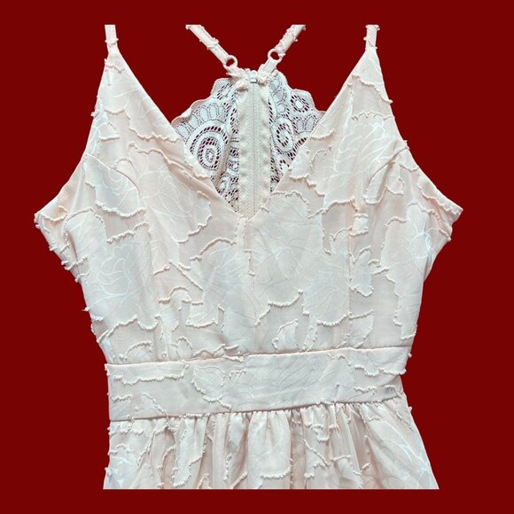 Rue 21 - Women's Summer Sleeveless High Low Hem Ruffle Dress - Pink - XXS - Picture 13 of 16